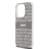 DKNY PC/TPU Repeat Pattern Tonal Stripe Magsafe tok iPhone 14 Pro Max Bézs thumbnail