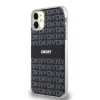 DKNY PC/TPU Repeat Pattern Tonal Stripe Magsafe tok iPhone 11 Black thumbnail