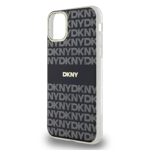 DKNY PC/TPU Repeat Pattern Tonal Stripe Magsafe tok iPhone 11 Black - 4