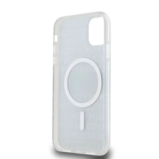 DKNY PC/TPU Repeat Pattern Tonal Stripe Magsafe tok iPhone 11 Black - 5