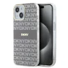 DKNY PC/TPU Repeat Pattern Tonal Stripe Magsafe tok iPhone 14-hez Bézs - 1
