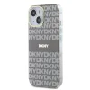 DKNY PC/TPU Repeat Pattern Tonal Stripe Magsafe tok iPhone 14-hez Bézs - 3