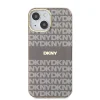 DKNY PC/TPU Repeat Pattern Tonal Stripe Magsafe tok iPhone 14-hez Bézs - 2