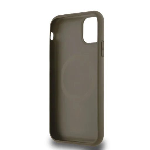 DKNY PU Bőr Ismétlődő Mintás Alsó Csíkos MagSafe tok iPhone 11 - Barna - 5