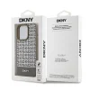 DKNY PU Leather Repeat Pattern Bottom Stripe MagSafe tok iPhone 14 Pro-hoz barna - 6