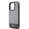 DKNY PU Leather Repeat Pattern Bottom Stripe MagSafe tok iPhone 12/12 Pro Black thumbnail