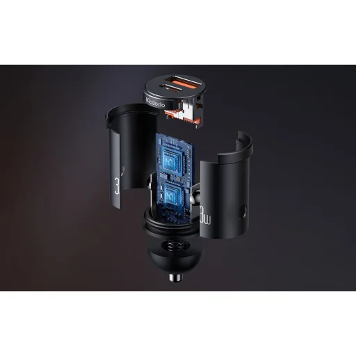 Mcdodo CC-2320, USB-C + USB-A, 30W, autós töltő - 6