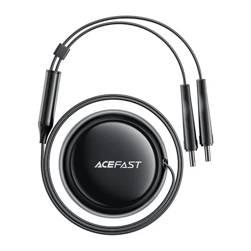 Acefast B13 autós töltő, 53W, 2xUSB-C, visszahúzható kábellel (fekete) - 4