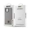 DKNY PU bőrből készült Stack Logo Magsafe iPhone 15 tok szürke thumbnail