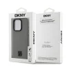 DKNY PU bőrből készült Stack Logós Magsafe tok iPhone 15 Pro-hoz Szürke - 6