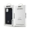 DKNY PU bőr Stack Logo Magsafe iPhone 15 tok fekete thumbnail