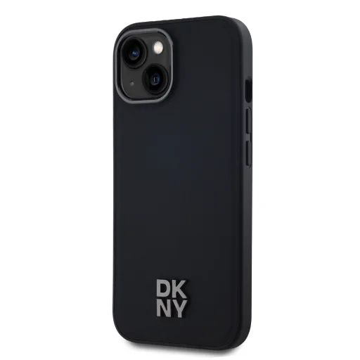 DKNY PU bőr Stack Logo Magsafe iPhone 15 tok fekete - 3