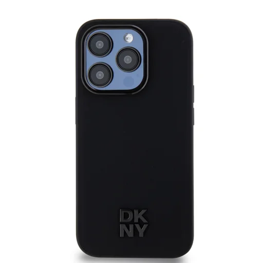 DKNY PU Leather Stack Logo Magsafe tok iPhone 15 Pro Max Black - 2