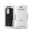 DKNY PU Bőr Stack Logo Magsafe iPhone 15 Pro tok Fekete - 6