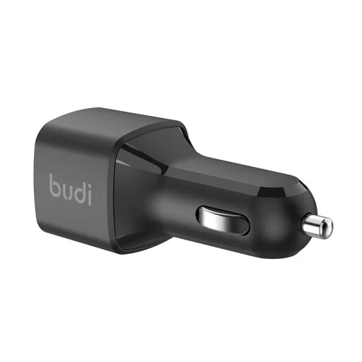 Autós töltő Budi 065R, 2x USB-C, PD 60W (fekete) - 2