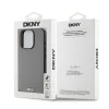 DKNY PU Leather Silver Metal Logo Magsafe tok iPhone 15 Pro Max Grey thumbnail