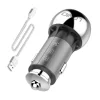 LDNIO C1 USB, USB-C autós töltő + MicroUSB kábel thumbnail
