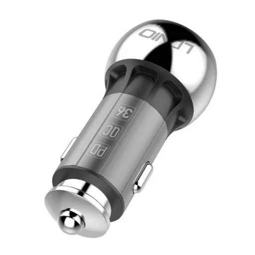 LDNIO C1 USB, USB-C autós töltő + MicroUSB kábel - 2