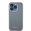DKNY Liquid Silicone Silver Metal Logo MagSafe tok iPhone 15 Pro Grey thumbnail