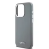 DKNY Liquid Silicone Silver Metal Logo MagSafe tok iPhone 15 Pro Grey thumbnail
