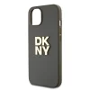 DKNY PU bőr Stack Logo csuklópántos tok iPhone 15-höz barna thumbnail