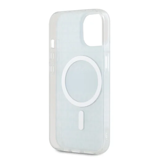  iPhone 13 Blue DKNY PC/TPU Repeat Pattern Tonal Stripe Magsafe tok - 5