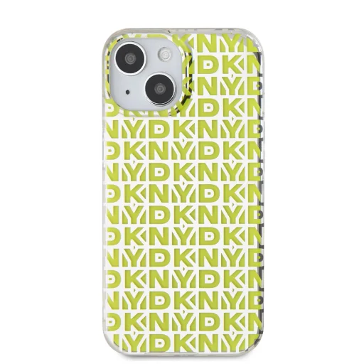 DKNY PC/TPU Ismétlődő Mintás Tok iPhone 15-höz Sárga - 2