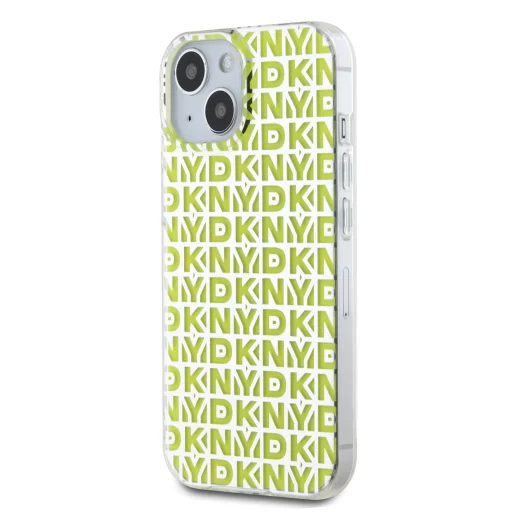 DKNY PC/TPU Ismétlődő Mintás Tok iPhone 15-höz Sárga - 3