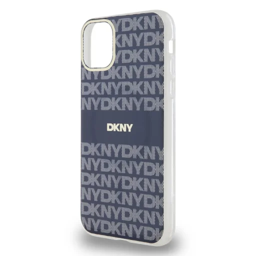 DKNY PC/TPU Repeat Pattern Tonal Stripe Magsafe tok iPhone 11 Blue - 4