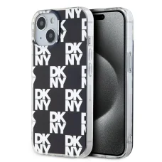  iPhone 15 Fekete DKNY PC/TPU Kockás Tok