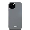 DKNY Liquid Silicone Silver Metal Logo MagSafe tok iPhone 15 szürke thumbnail