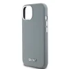 DKNY Liquid Silicone Silver Metal Logo MagSafe tok iPhone 15 szürke thumbnail