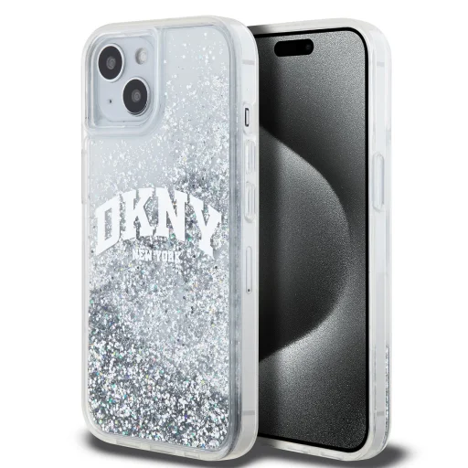  iPhone 15 Liquid Glitter Arch Logo DKNY tok - 1