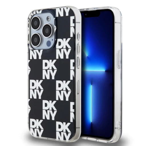 DKNY PC/TPU Kockás Minta tok iPhone 14 Pro Max Fekete - 1