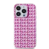 DKNY PC/TPU Repeat Pattern Pink tok iPhone 15 Pro-hoz thumbnail