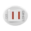 LDNIO C511Q 2USB autós töltő + USB-C kábel thumbnail