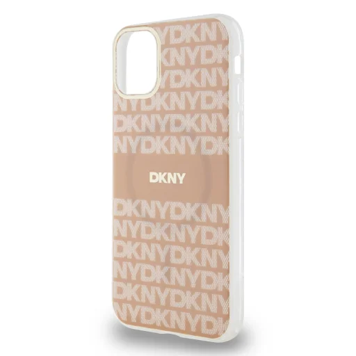 DKNY PC/TPU Ismétlődő Minta Tonális Csík Magsafe tok iPhone 11 Pink - 4