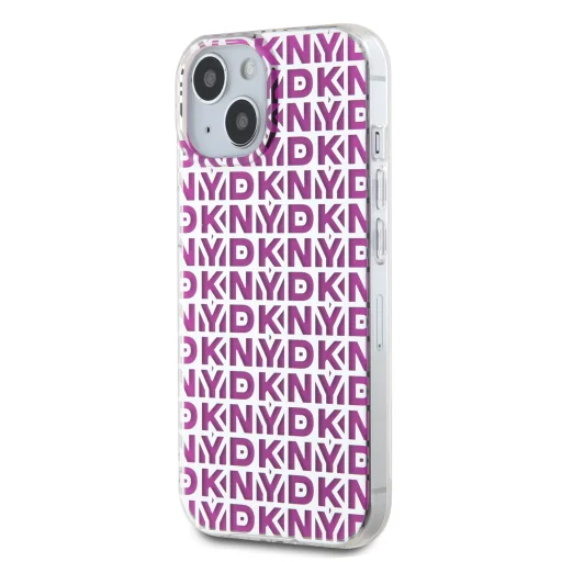 DKNY PC/TPU Ismétlődő Minta Tok iPhone 15 Pink - 3
