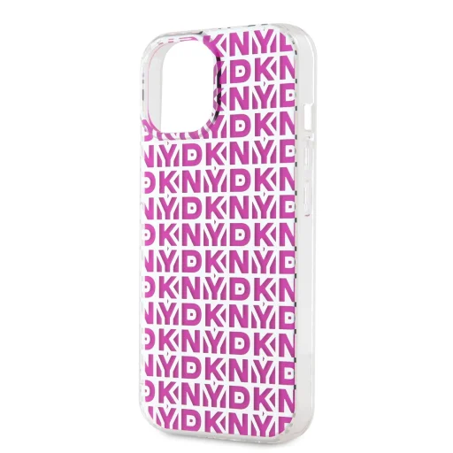 DKNY PC/TPU Ismétlődő Minta Tok iPhone 15 Pink - 4