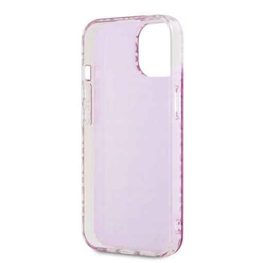 DKNY PC/TPU Ismétlődő Minta Tok iPhone 15 Pink - 5