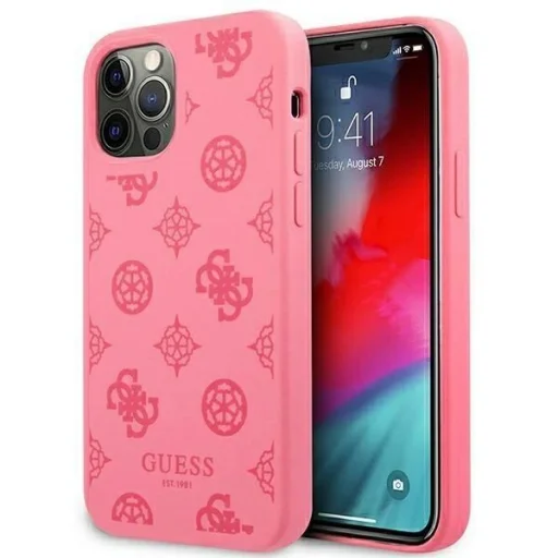 Guess GUHCP12LLSPEFU iPhone 12 Pro Max 6.7" fukszia/fukszia tok Peony Collection - 1