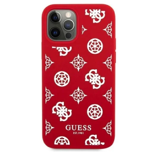 Guess GUHCP12LLSPEWRE iPhone 12 Pro Max 6.7" piros/piros kemény tok Peony Kollekció, - 3