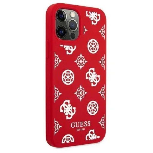 Guess GUHCP12LLSPEWRE iPhone 12 Pro Max 6.7" piros/piros kemény tok Peony Kollekció, - 4