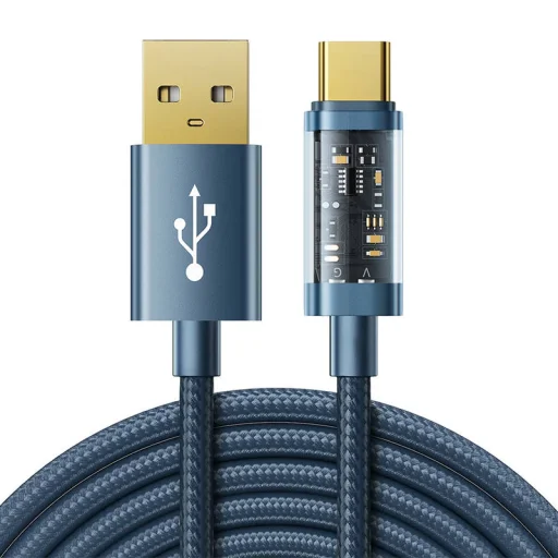 USB-A - Type-C kábel / Surpass / Type-C / 3A / 1.2m Joyroom S-UC027A12 (kék) - 1