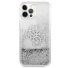 Guess GUHCP12LLG4GSI iPhone 12 Pro Max 6.7" ezüst/ezüst kemény tok 4G Big Liquid Glitter tok - 3