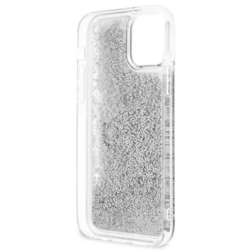 Guess GUHCP12LLG4GSI iPhone 12 Pro Max 6.7" ezüst/ezüst kemény tok 4G Big Liquid Glitter tok - 7
