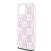  iPhone 15 Pink DKNY Liquid Glitter Checkered Pattern tok thumbnail