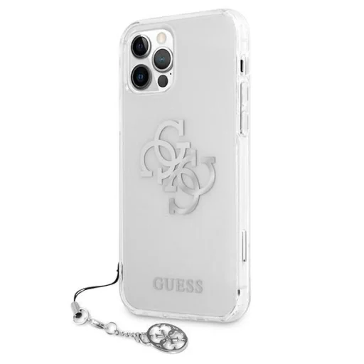 Guess GUHCP12LKS4GSI iPhone 12 Pro Max 6,7 hüvelykes átlátszó tok 4G ezüst medálgyűjtemény, - 2