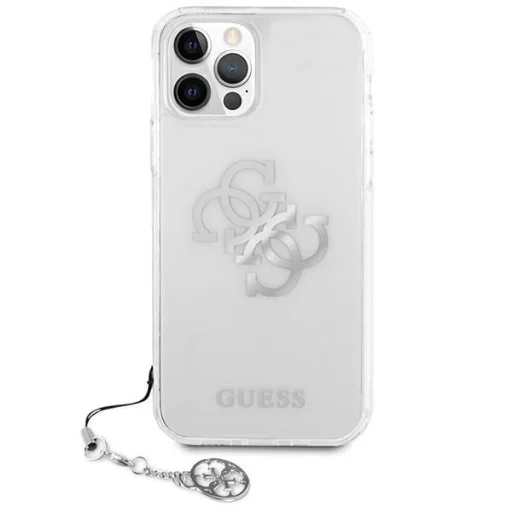 Guess GUHCP12LKS4GSI iPhone 12 Pro Max 6,7 hüvelykes átlátszó tok 4G ezüst medálgyűjtemény, - 3