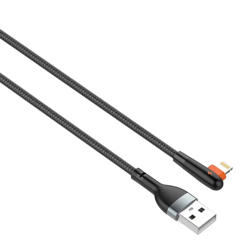 USB Lightning kábel LDNIO LS562, 2.4A, 2m (fekete) - 1